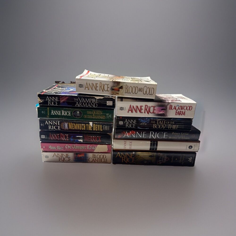 Anne Rice Paperback Books Bundle Lot 13
